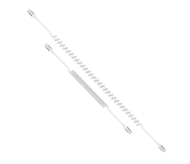 4smarts Kabel spiralny USB-C do USB-C 240W biały - 1512621 - zdjęcie 2